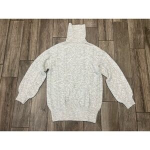 Wilfred Free Sweater Women's Small Turtleneck Cable Knit Oversized Alpaca Wool